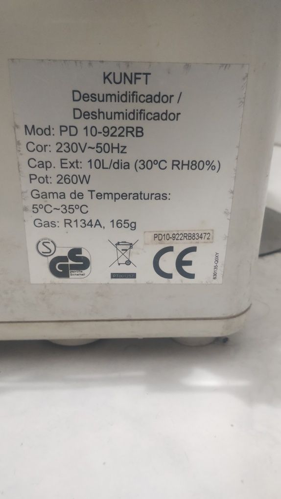 Desumidificador Kunft