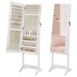 Szafka na biżuterię z lustrem GLAMOUR toaletka organizer na kluczyk