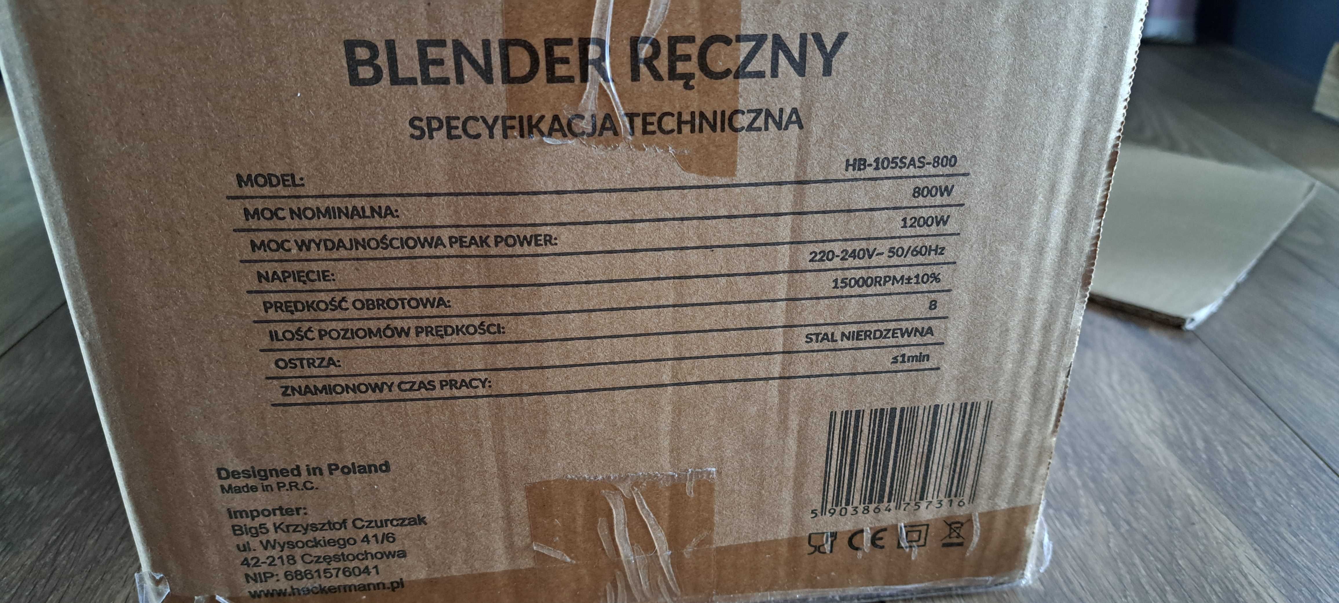 Heckerman blender ręczny