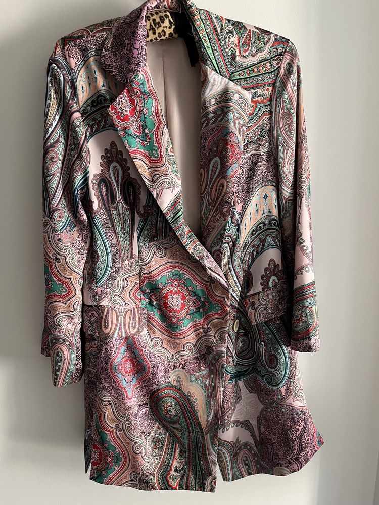 Piękna sukienka/marynarka ZARA basic wzór paisley