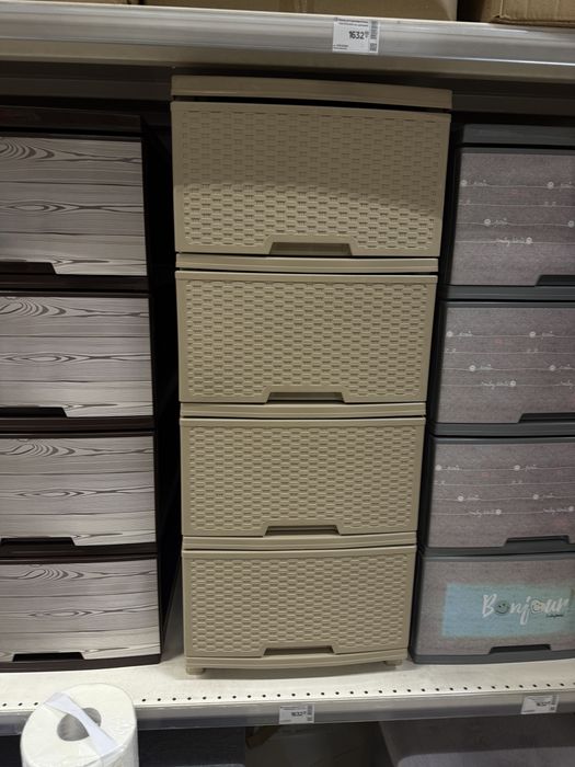 Комод шкаф полки бежевый