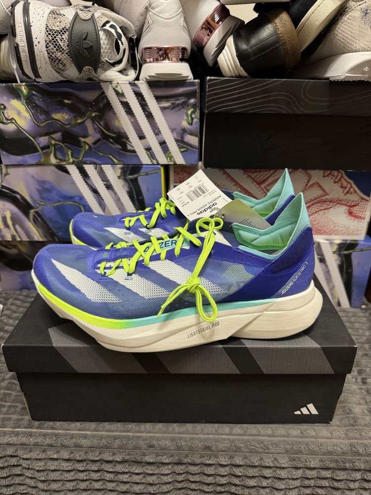 Чоловічі бігові кросівки ADIDAS ADIZERO ADIOS PRO 3 45(29см),47(30,5см