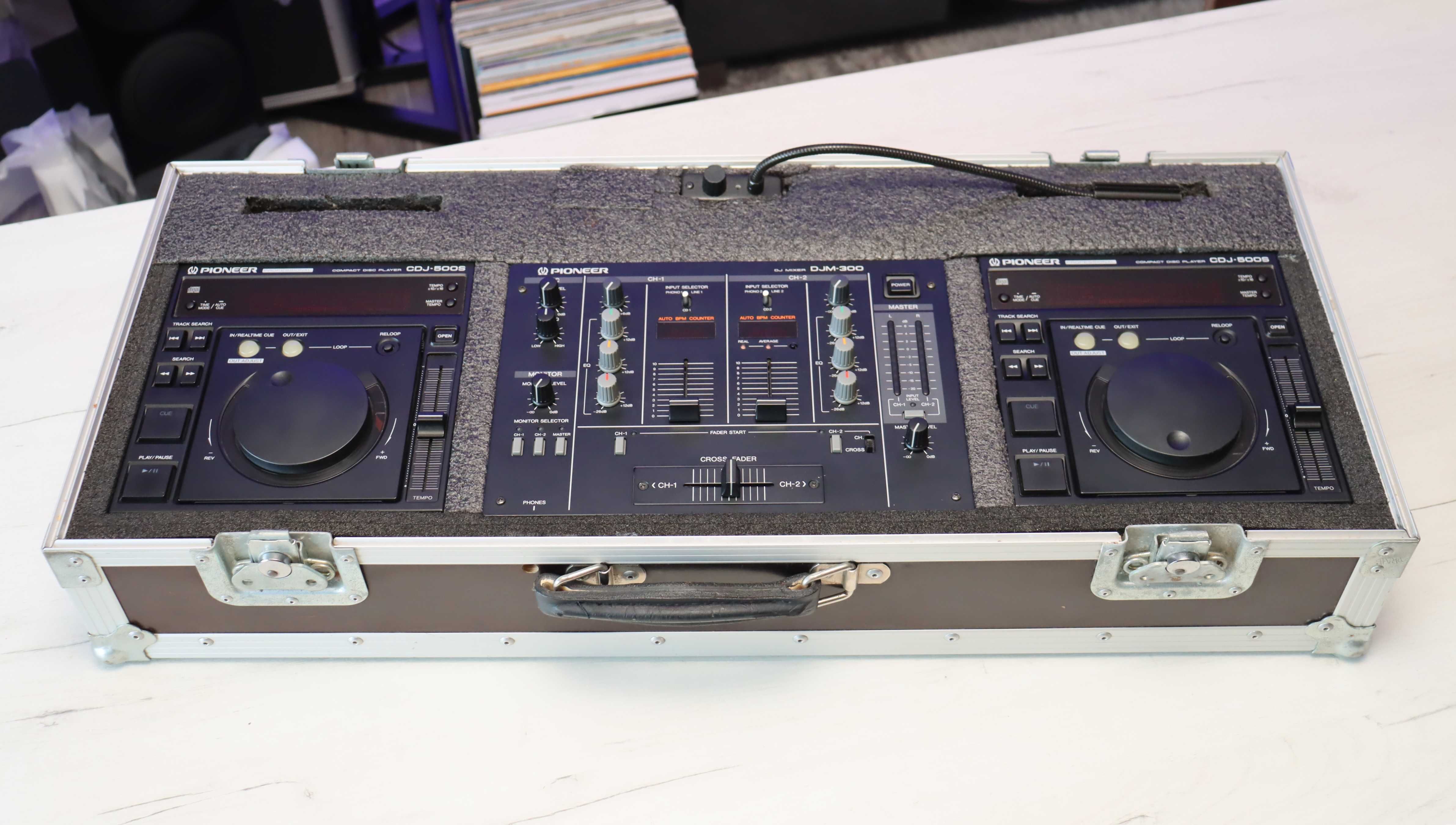 Konsola 2 x Pioneer CDJ 500S DJM 300 w kolekcjonerskim stanie