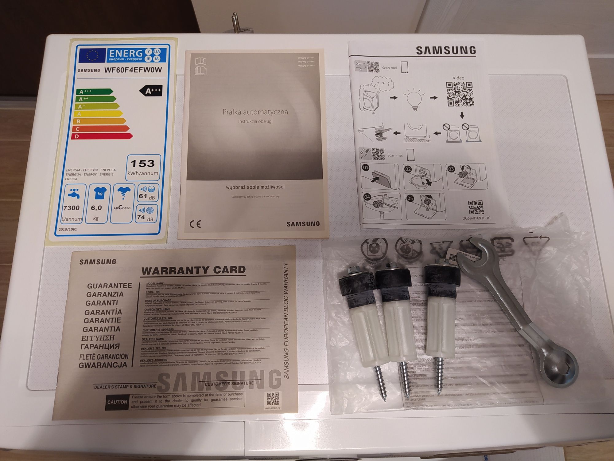 Części do Pralki Samsung EcoBubble WF60F4EFW0W