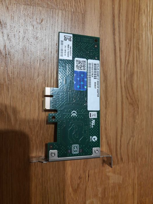 Низкопрофильная сетевая карта PCI-Express 1x 1Gbit в компактный SFF ПК