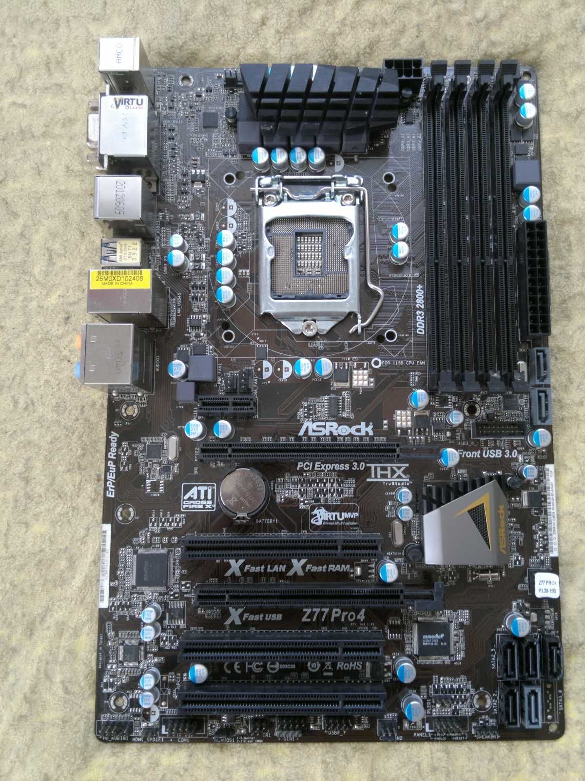 AsRock Z77 Pro4 socket 1155