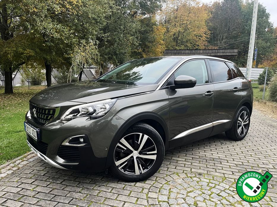 Peugeot 3008 1.2T 130KM LEDY/pół skóra/kamera cofania/NAVI/tylko58tysKM/model2020/