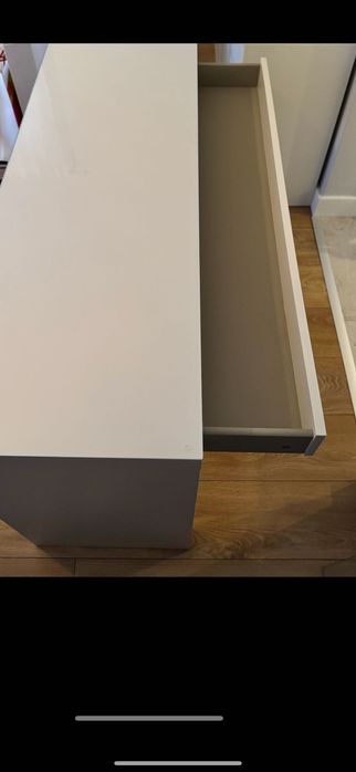 Toaletka MALM ikea JAK NOWA 120 x 41 biała z szufladą