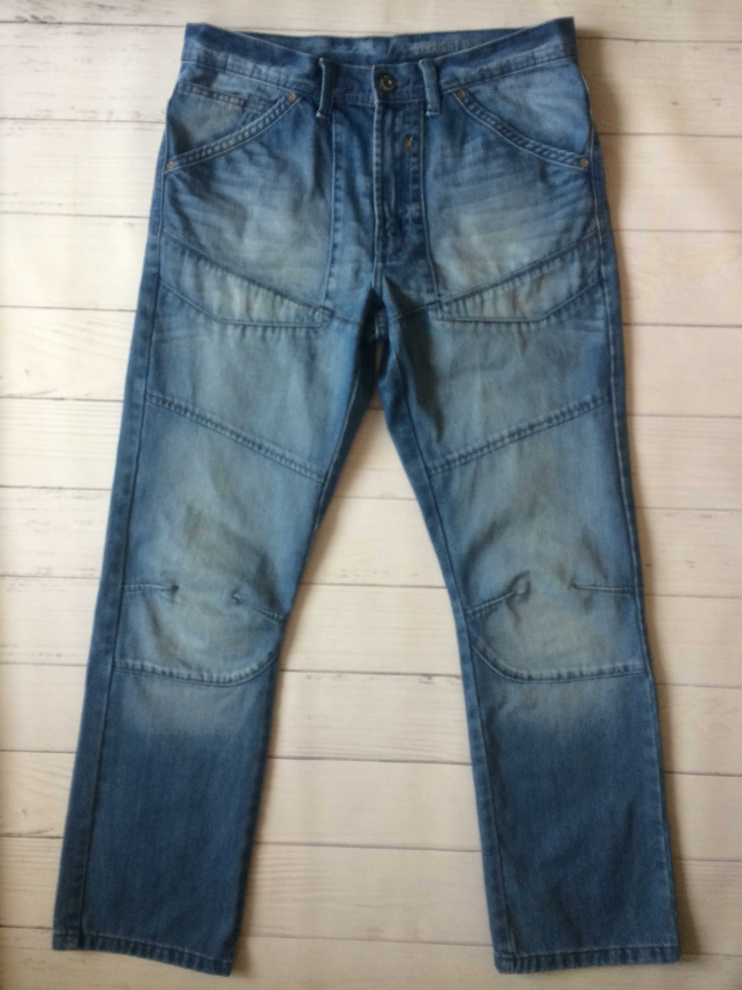 Оригинальные мужские джинсы f&f straight+подарок рубашка H&M
