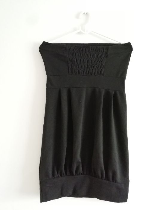 Nowa czarna sukienka z guzikami Melrose