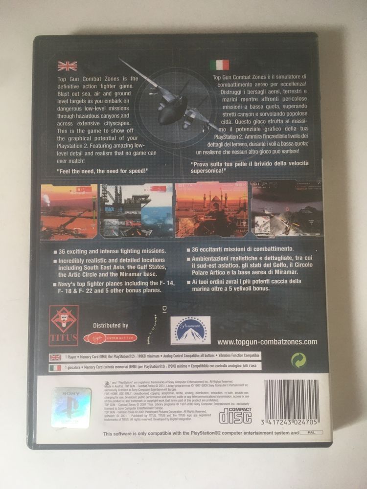 PS2 - Top Gun Combat Zone