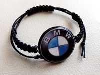 Bransoletka Logo BMW makrama sznurek -handmade-