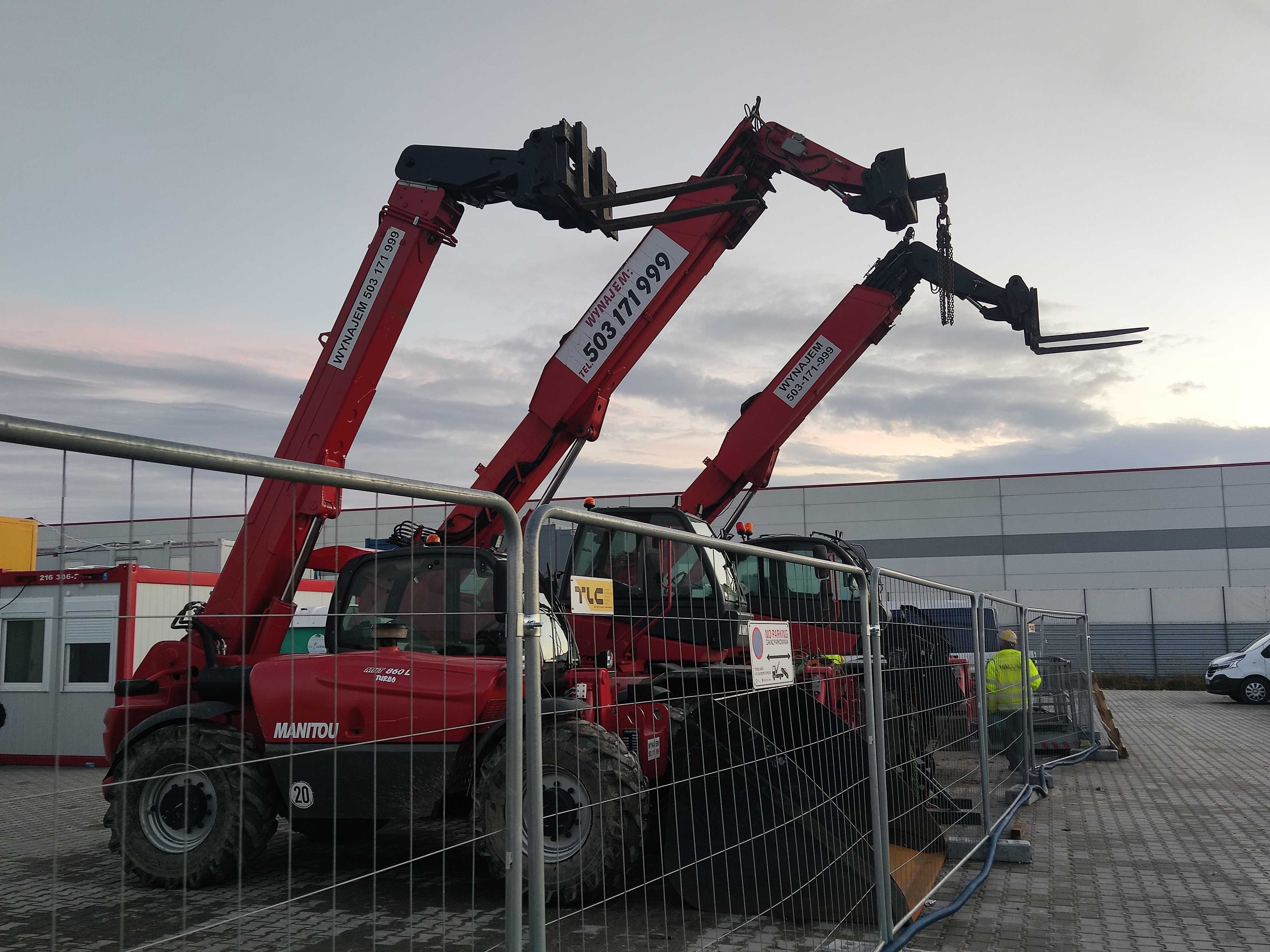 Ładowarka teleskopowa Manitou 2150 z operatorem