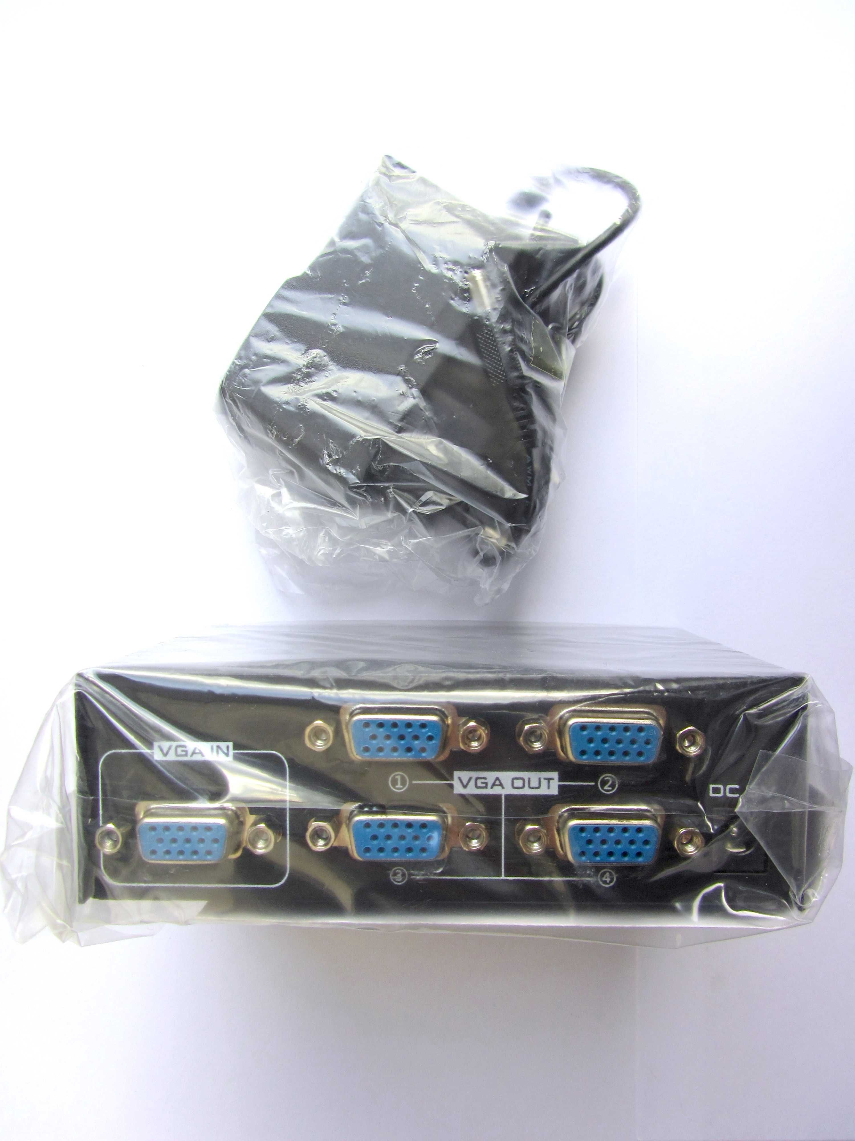 Кабель VGA - VGA 1.5 м папа-папа ферриты сплиттер угол муфта D-Sub RGB