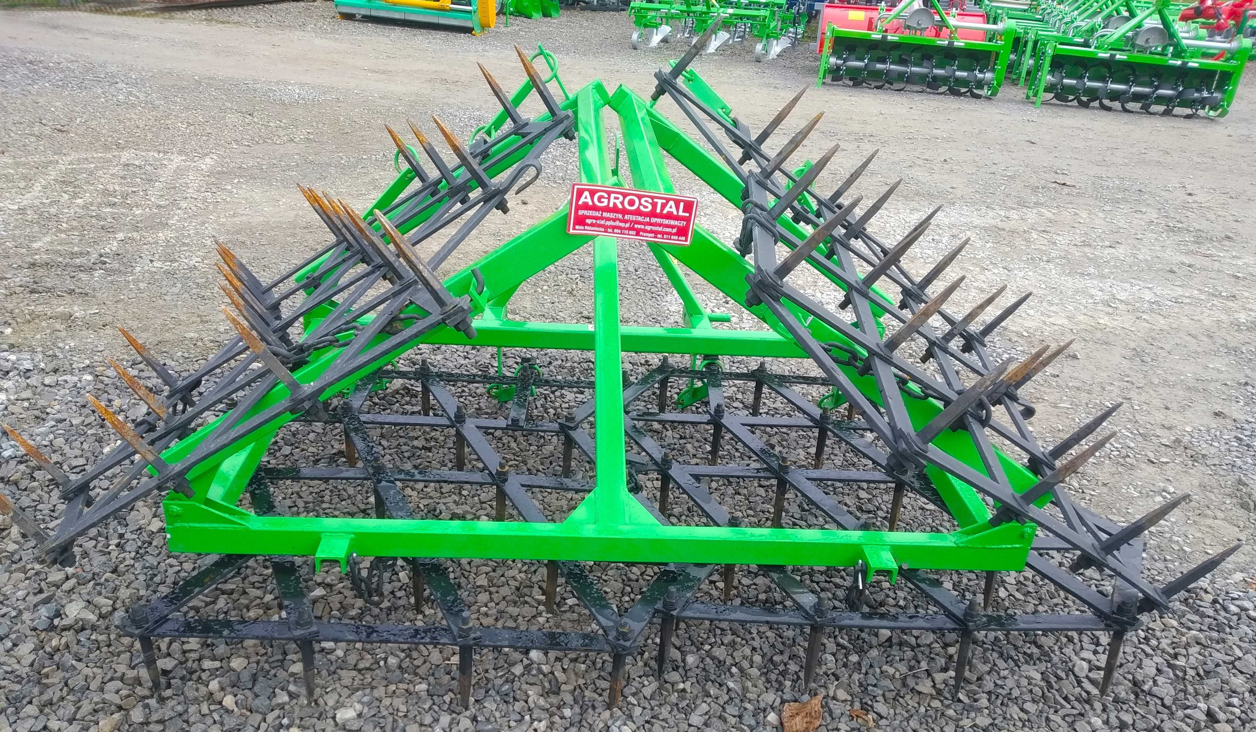 Brony zębowe polowe rolex składane ręcznie hydraulicznie AGROSTAL