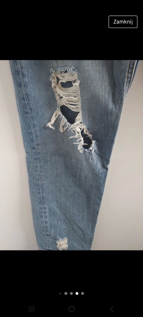 Jasne jeansy mom jeans boyfriend divided h&m vintage y2k