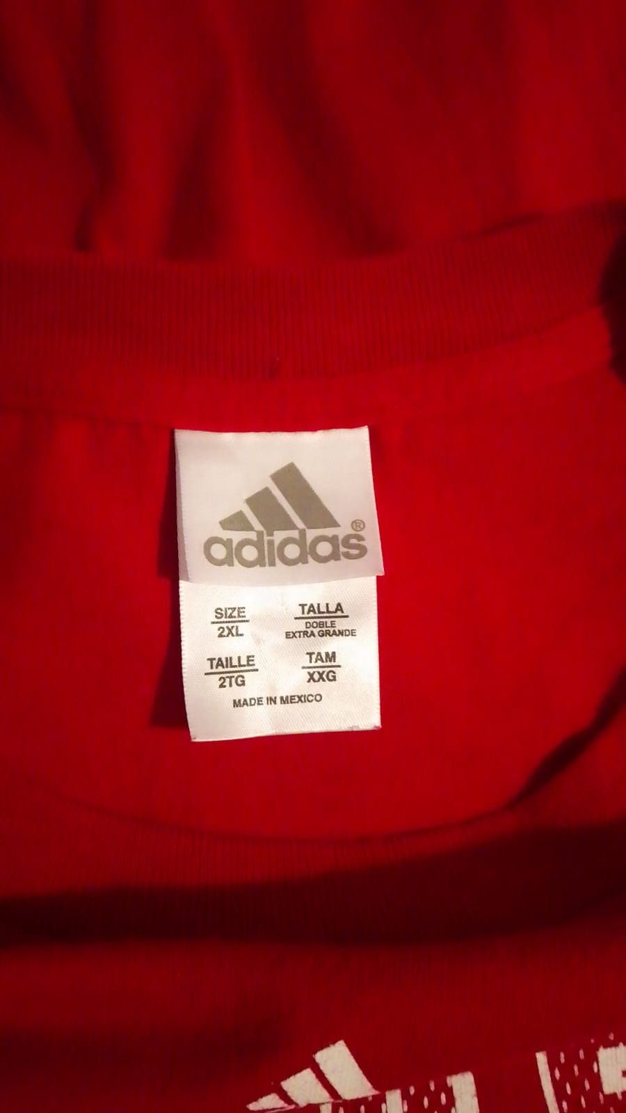 koszulka adidas czerwona