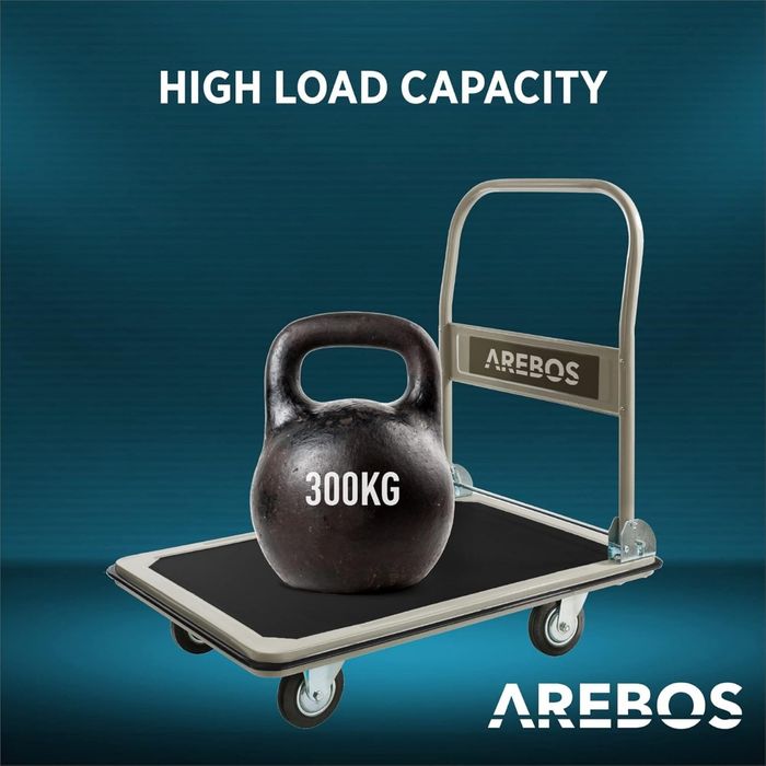 Wózek magazynowy platforma transportowa do 300 kg składana