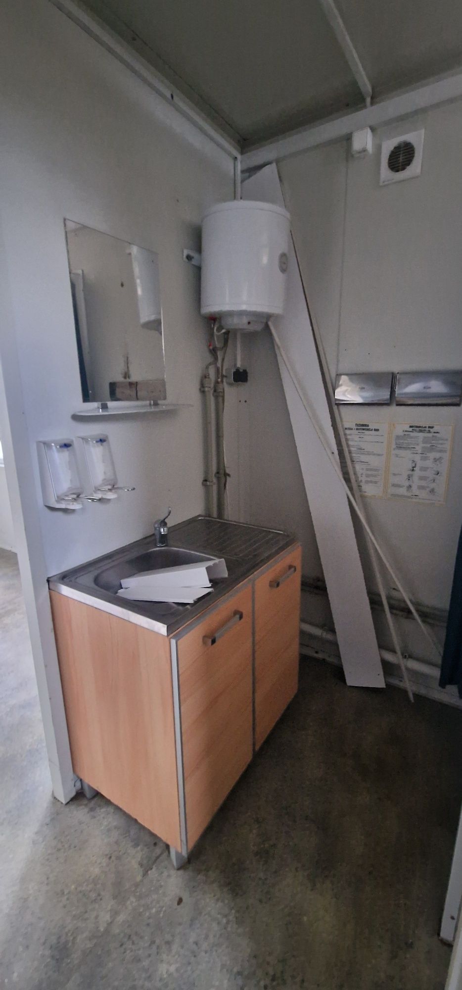 Kontener podwójny mieszkalny DUO łazienka zaplecze budowlane salka 36m
