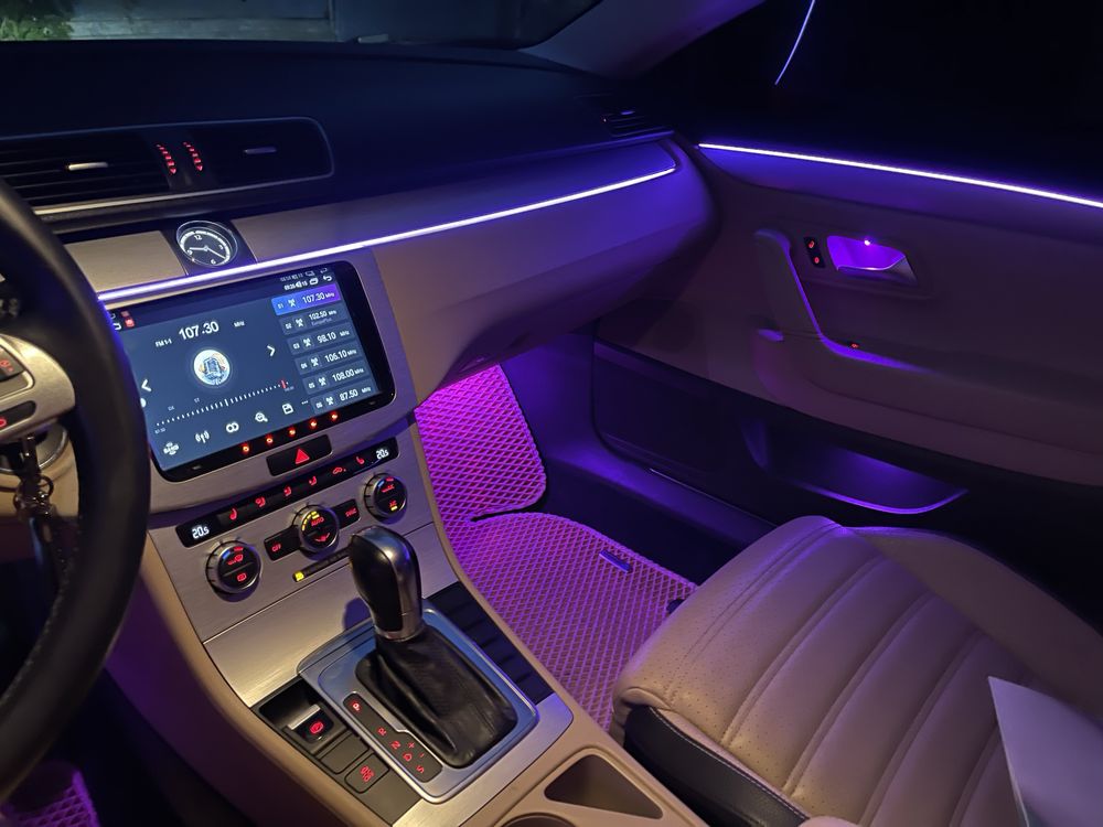 Подсветка салона Ambient light 64 цвета,управление с телефона