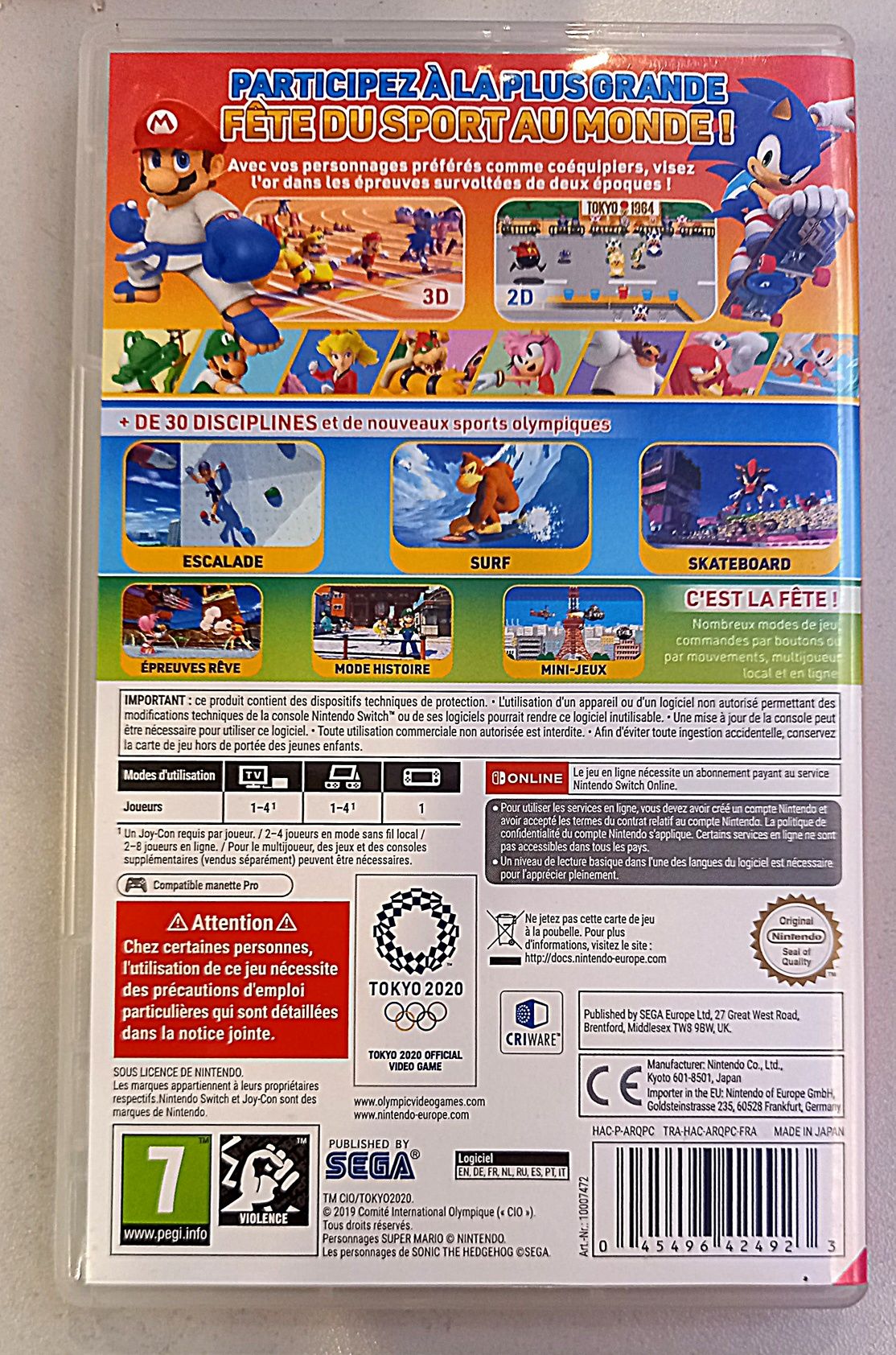 Mario Sonic Olympic Games Nintendo Switch /Sklep Chorzów