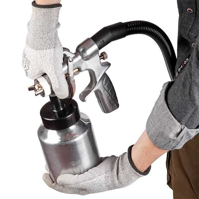 Краскопульт электрический. HVLP 600 Вт, форс. 1.8 мм,INTERTOOL DT-5060