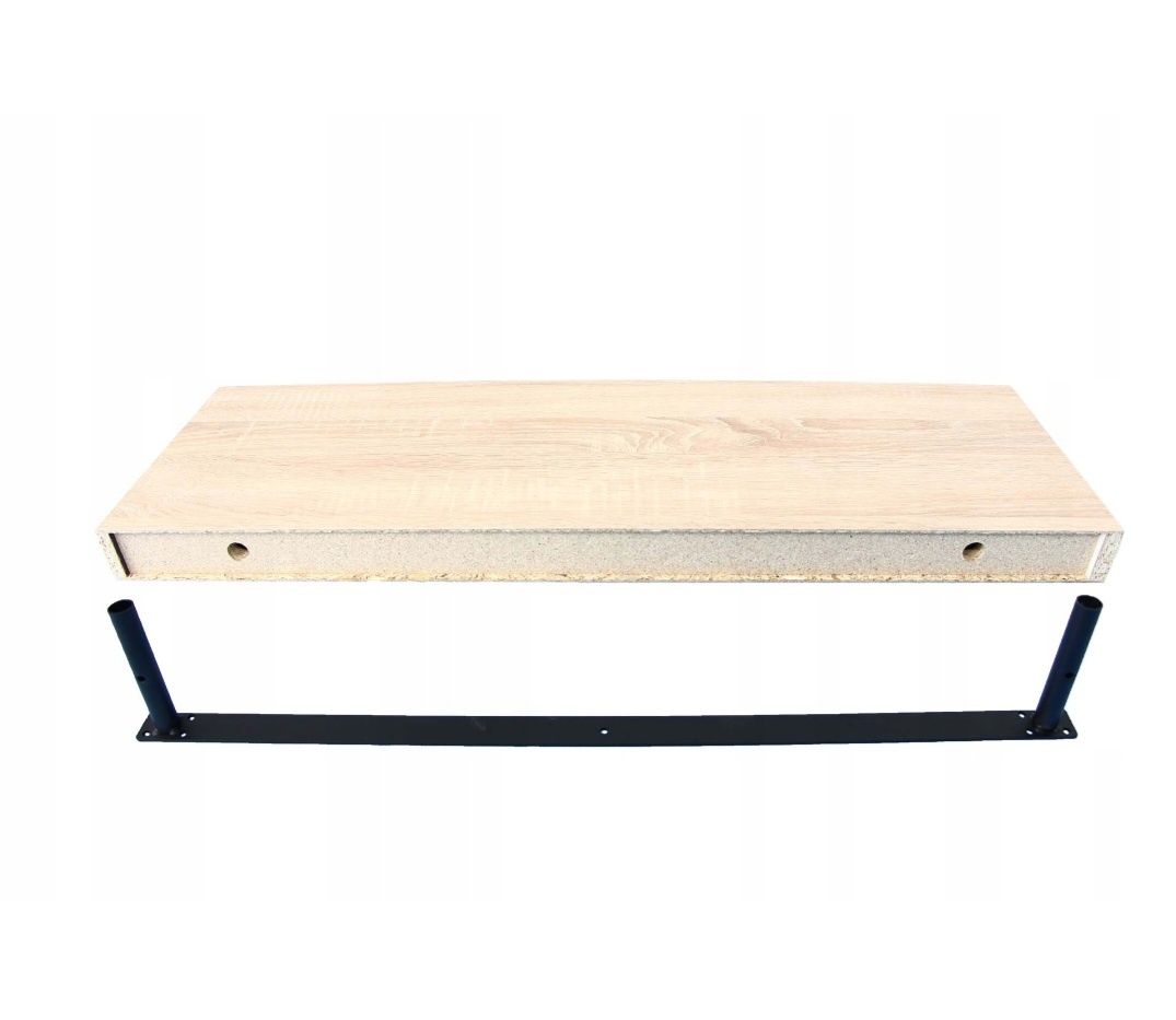 Półka dąb artisan 80cm ukryte mocowanie Jak Nowa