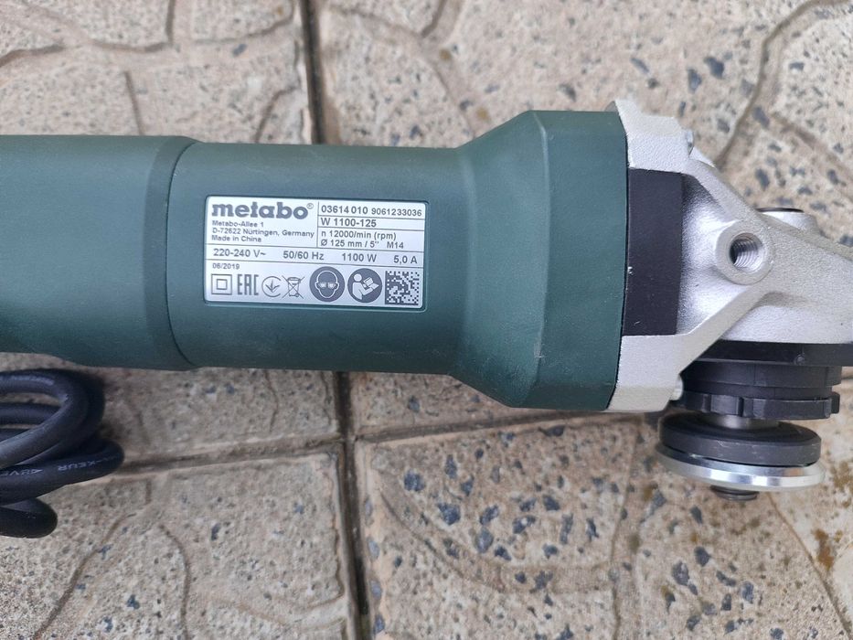 Кутова шліфмашина Metabo W 1100-125