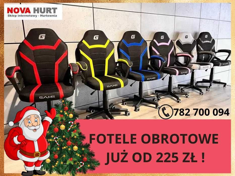 Fotel biurowy GAMINGOWY NOWY obrotowy krzesło do biurka Lugano