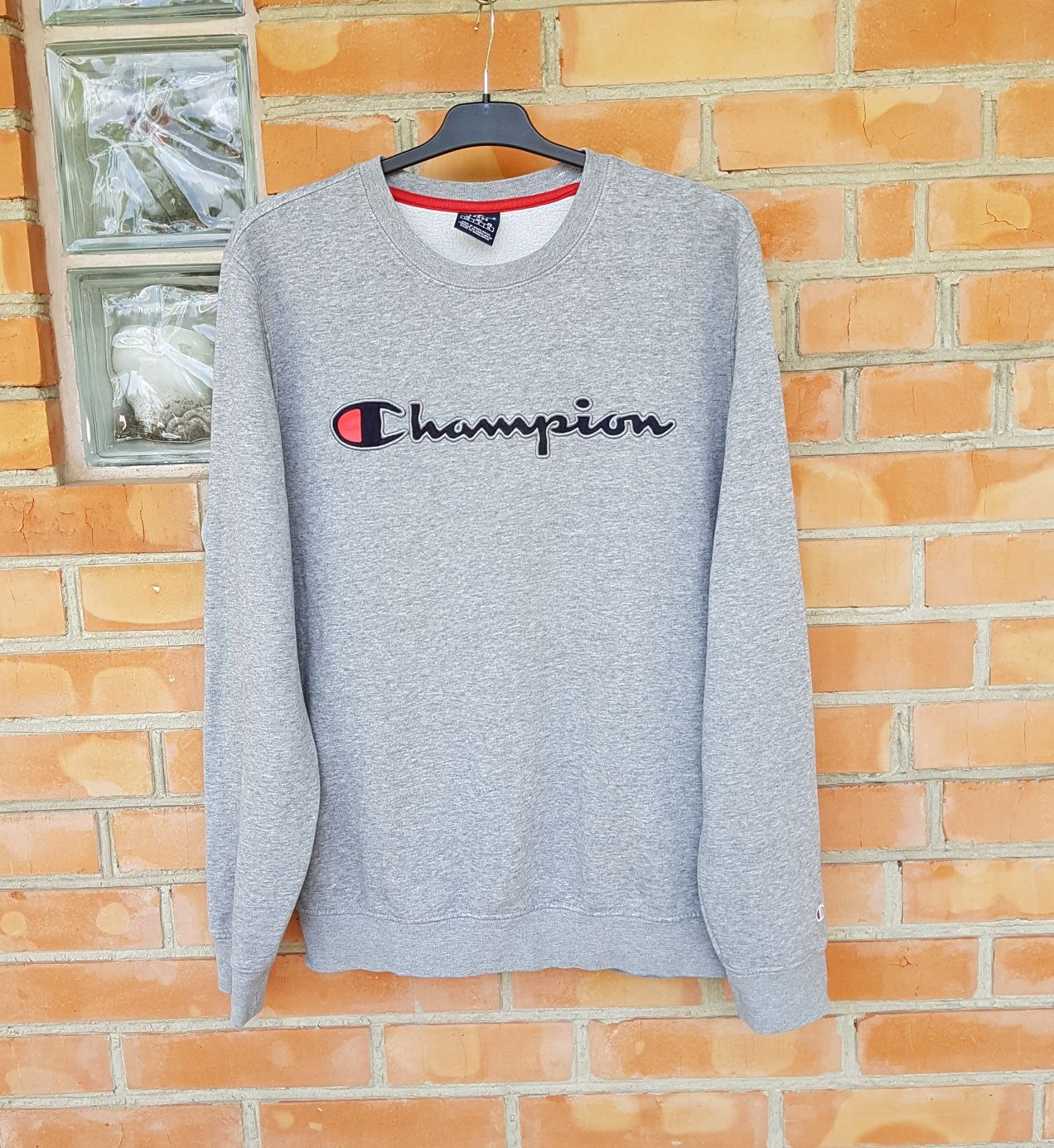 CHAMPION свитшот кофта ОРИГИНАЛ L серая