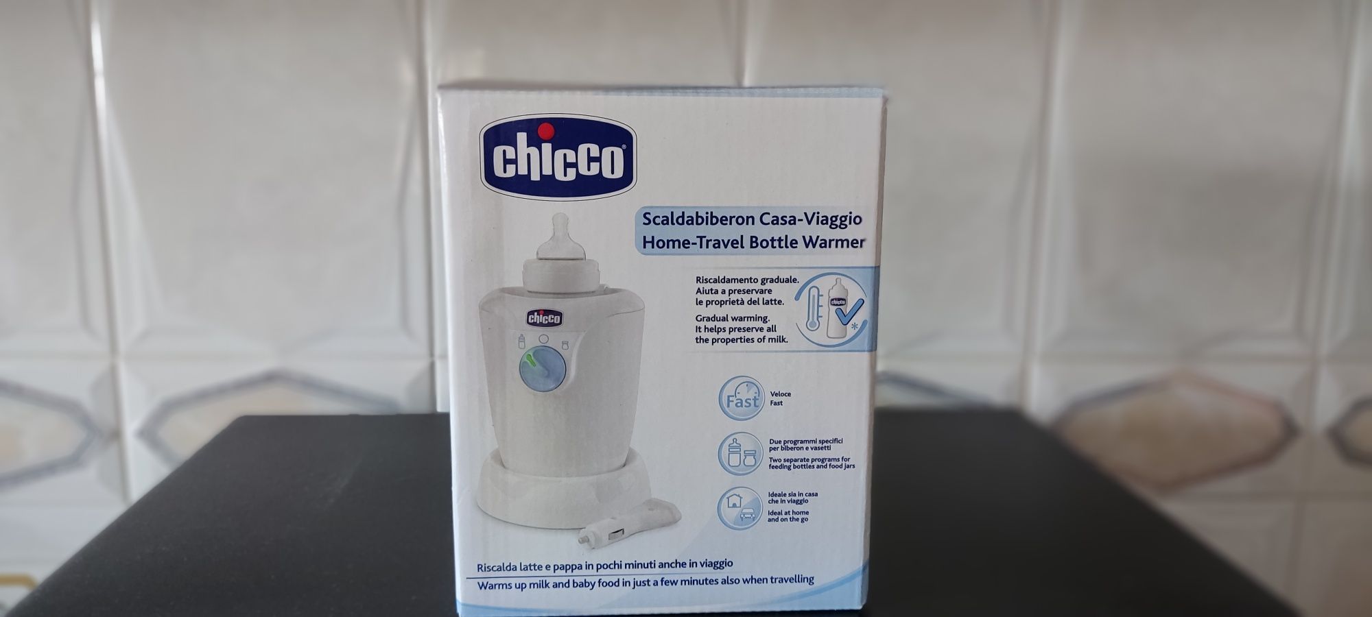 Aquecedor de biberões Casa e Viagem Chicco