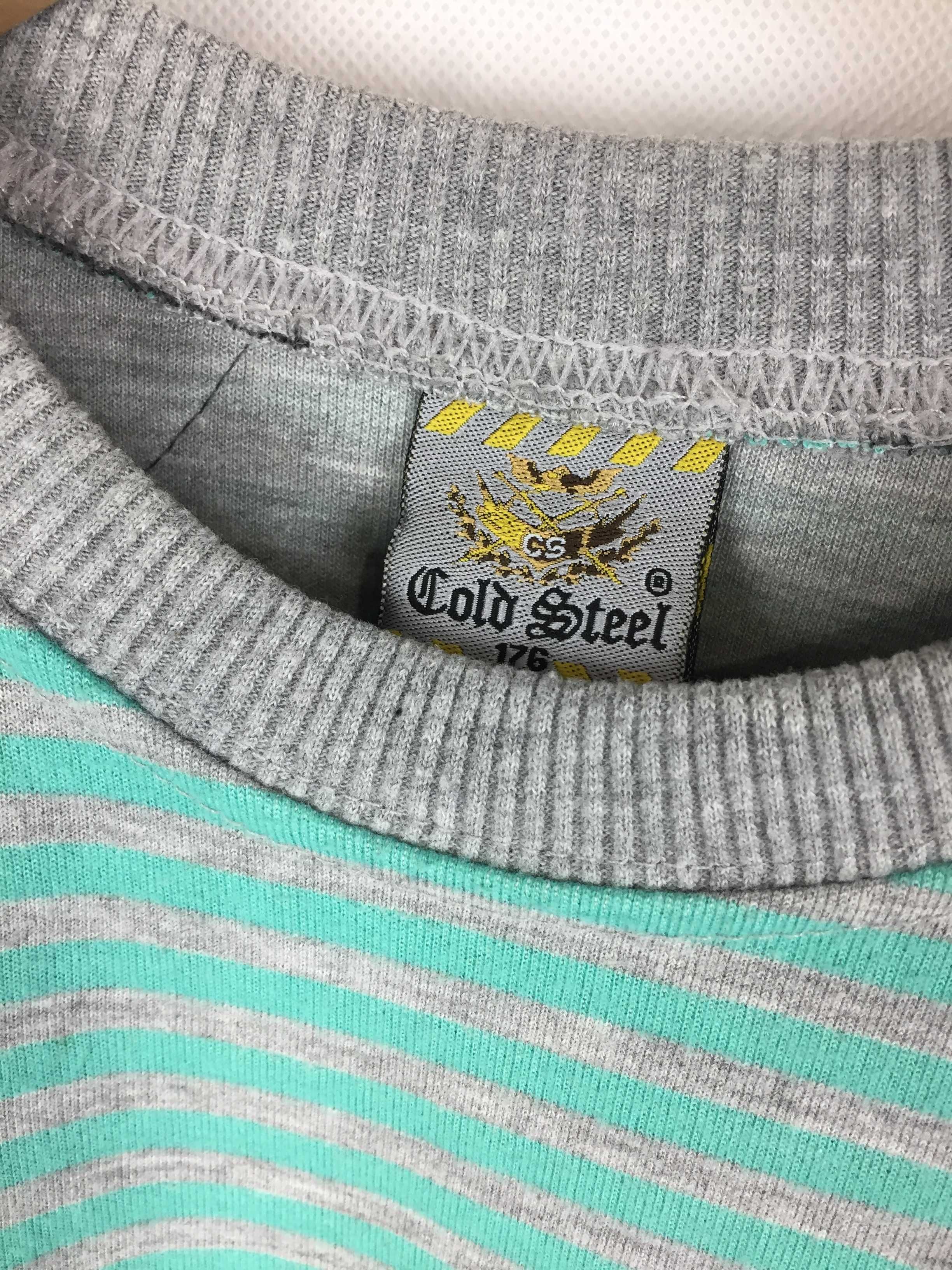 Bluza, sweter dla chłopca, Gold steel rozmiar 146