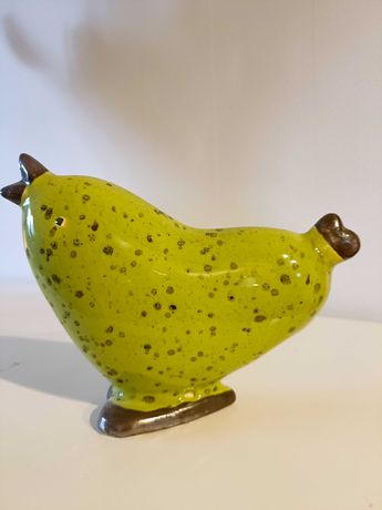 Figurka ceramiczna - kolorowy ptak