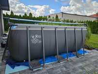 Basen stelażowy 732x366x132 INTEX 26368 generator chloru