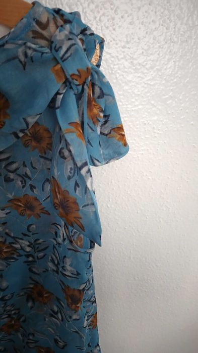 Blusa azul florida - Lanidor