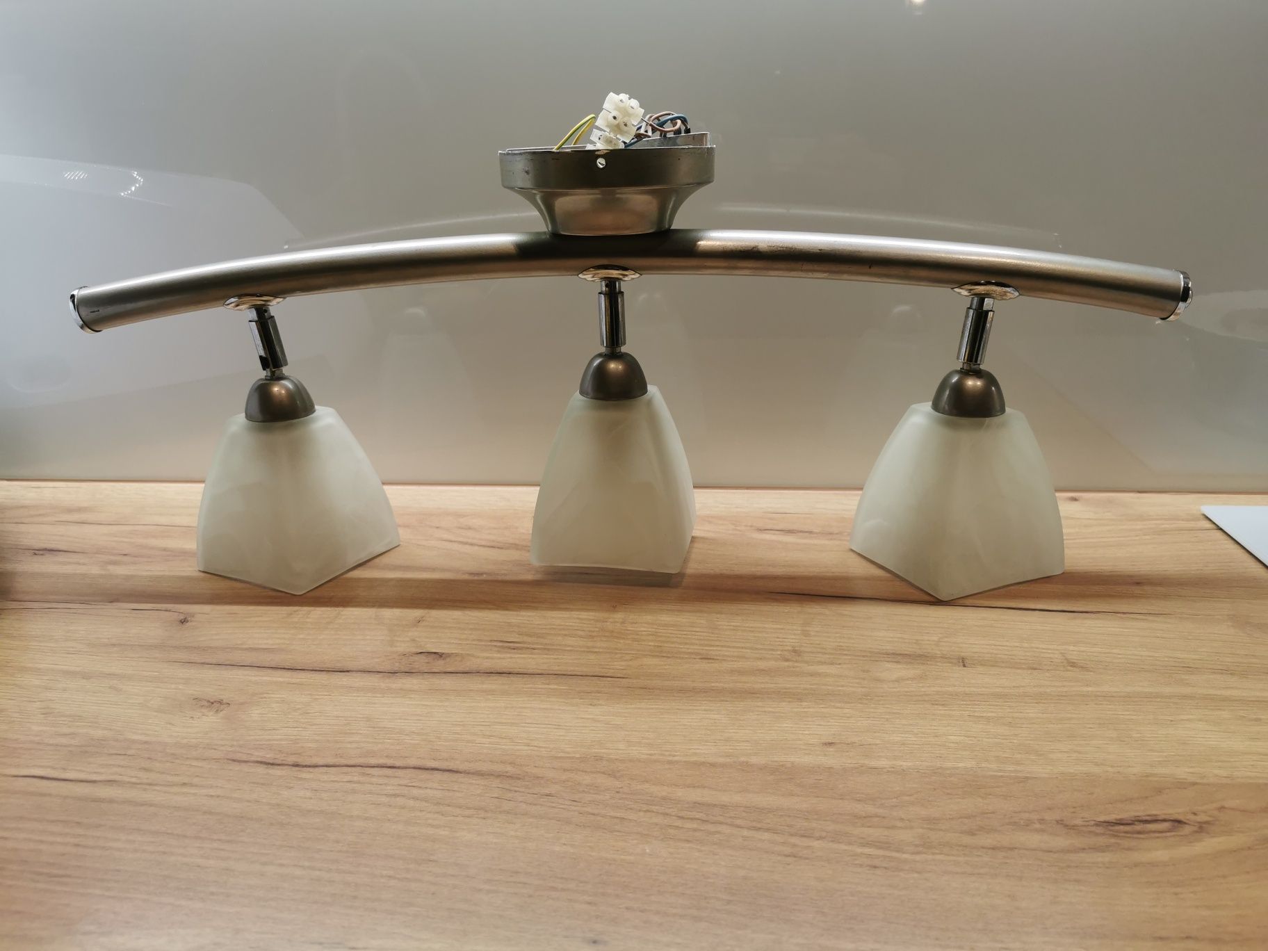 Żyrandol, światło trzypunktowe, lampa, lampka