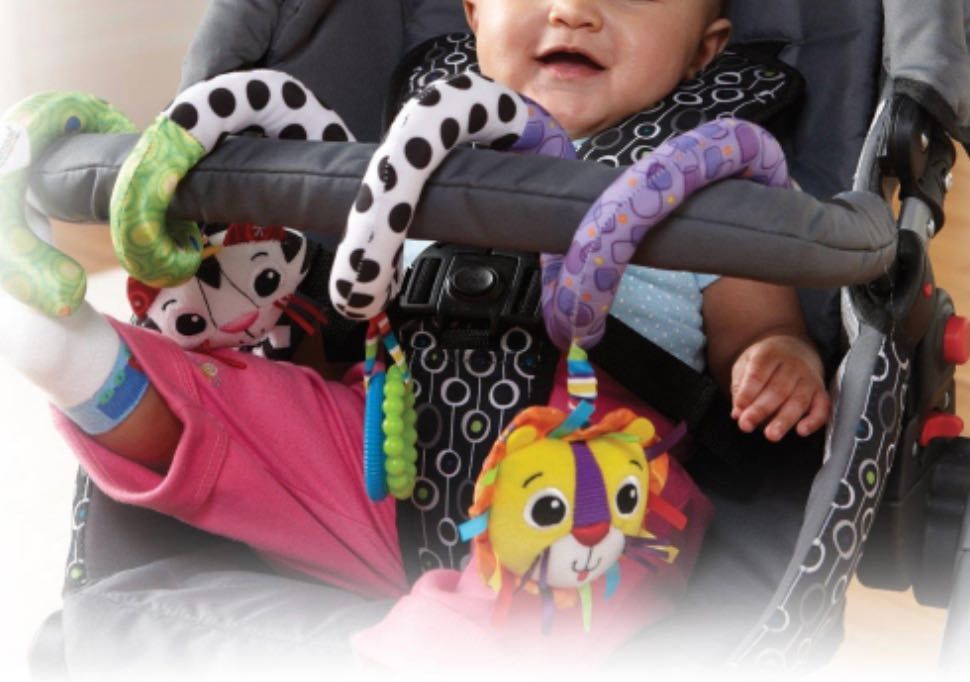 Tomy Lamaze Kolorowa Spirala,  aktywizującą gryzak, na łóżeczko  wózka