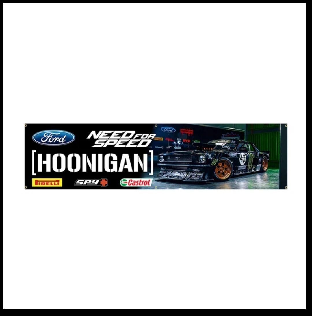 Hoonigan Flaga z nadrukiem 45x180 cm