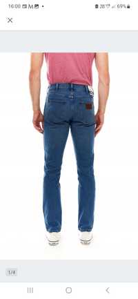 Wrangler Greensboro jeansy męskie proste r. 32/32