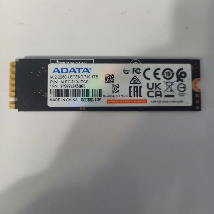 Nowy dysk m.2 SSD Adata Legend 710 1TB