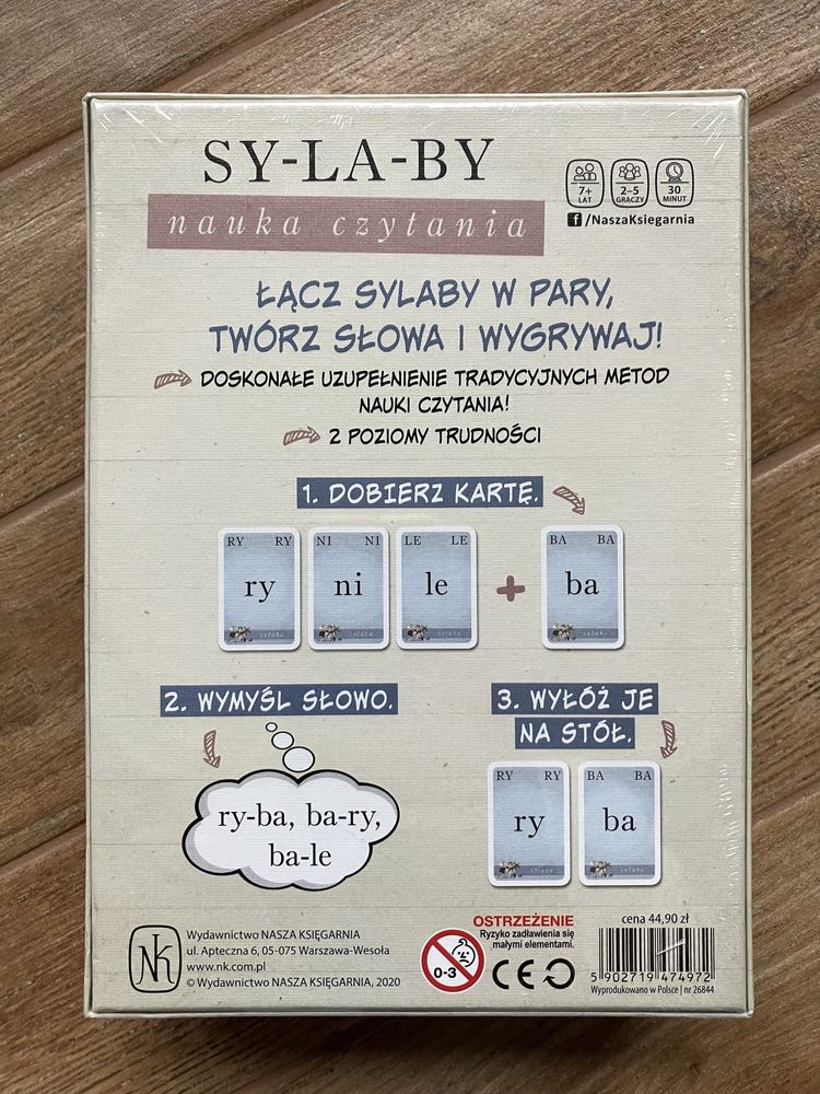 Sylaby nauka czytania gra edukacyjna