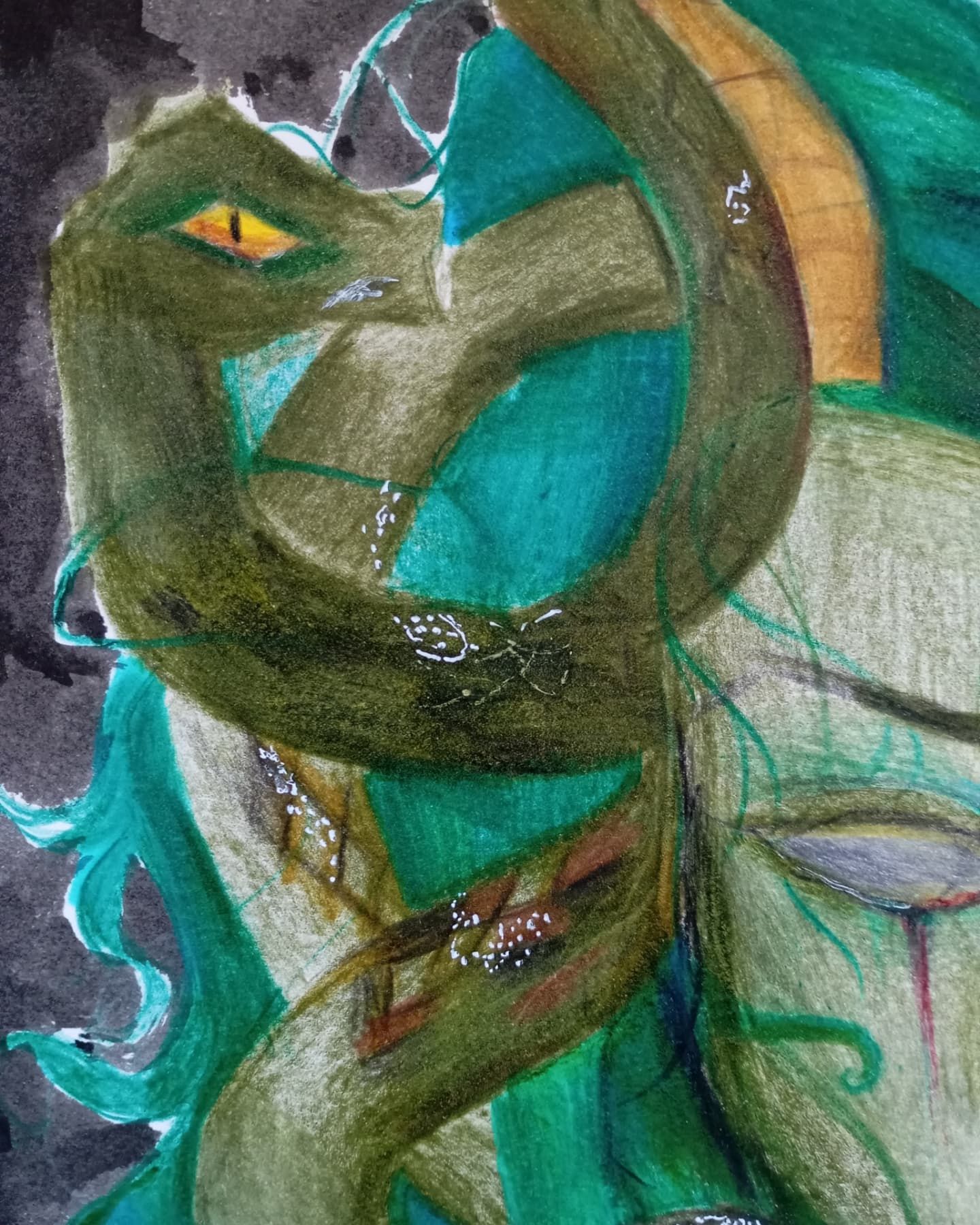 Arte da "Medusa" feita por mim