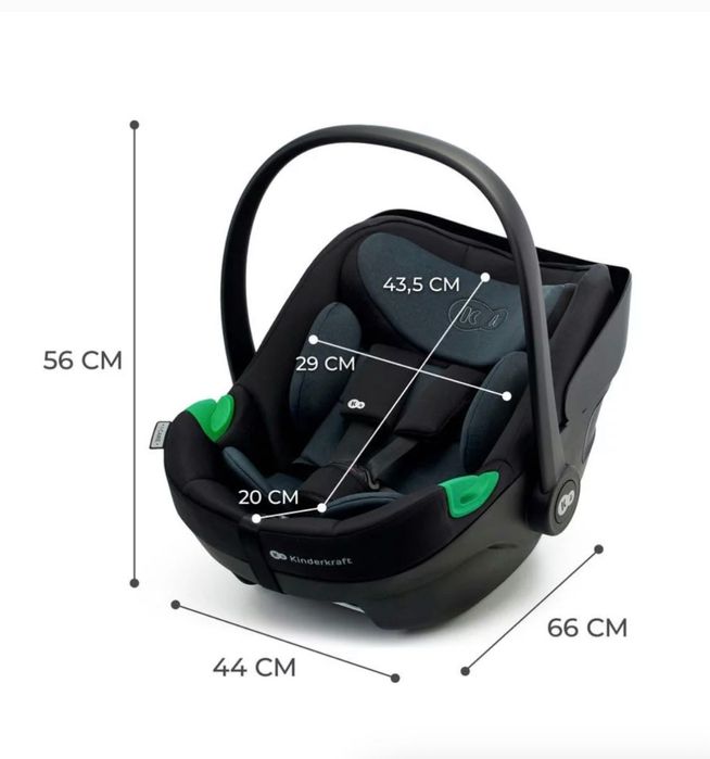 Fotelik samochodowy nosidełko  I-CARE I-SIZE łącznie z bazą Isofix