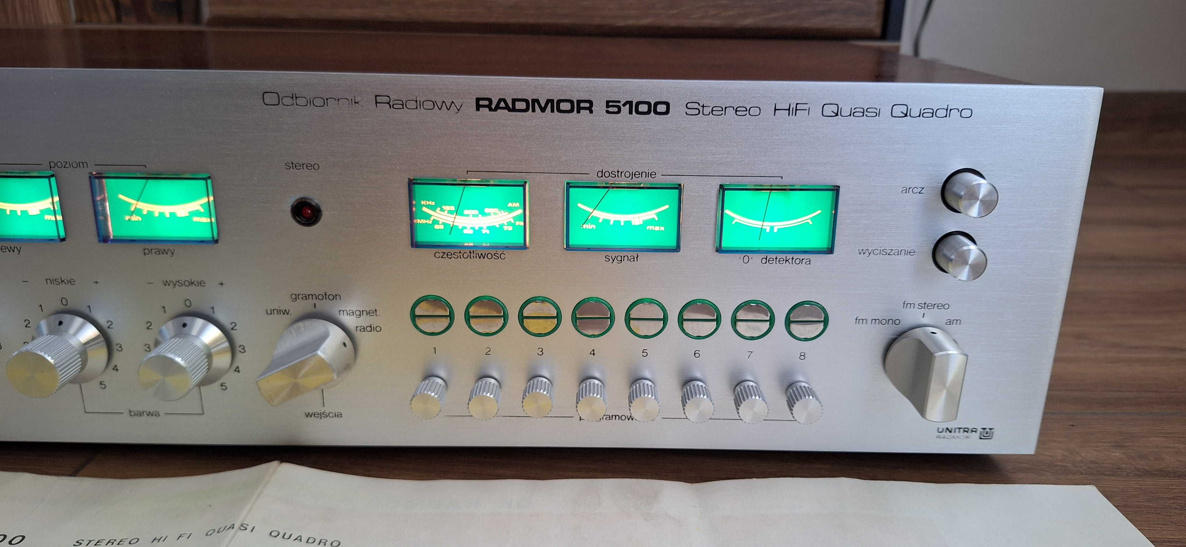 Amplituner Radmor 5100 Srebrny ! IDEALNY STAN ! 1 Właściciel ! Okazja!