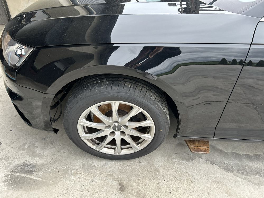 Błotnik Audi A4 B9 LY9T stan do założenia  w kolor