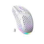 Myszka z Bluetooth i 2.4G RGB do Komputera Lekka Biała SOLAKAKA SM600