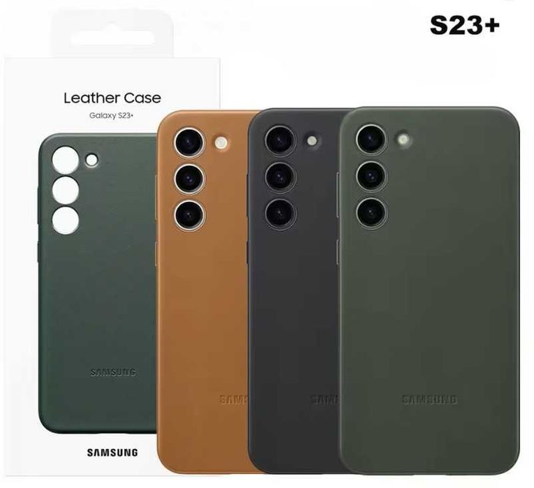 Оригинальный чехол Samsung Galaxy S23 Plus SM-S916 Leather Case
