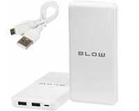 Powerbank Blow 20000 mAh biały 2x USB kieszonkowy