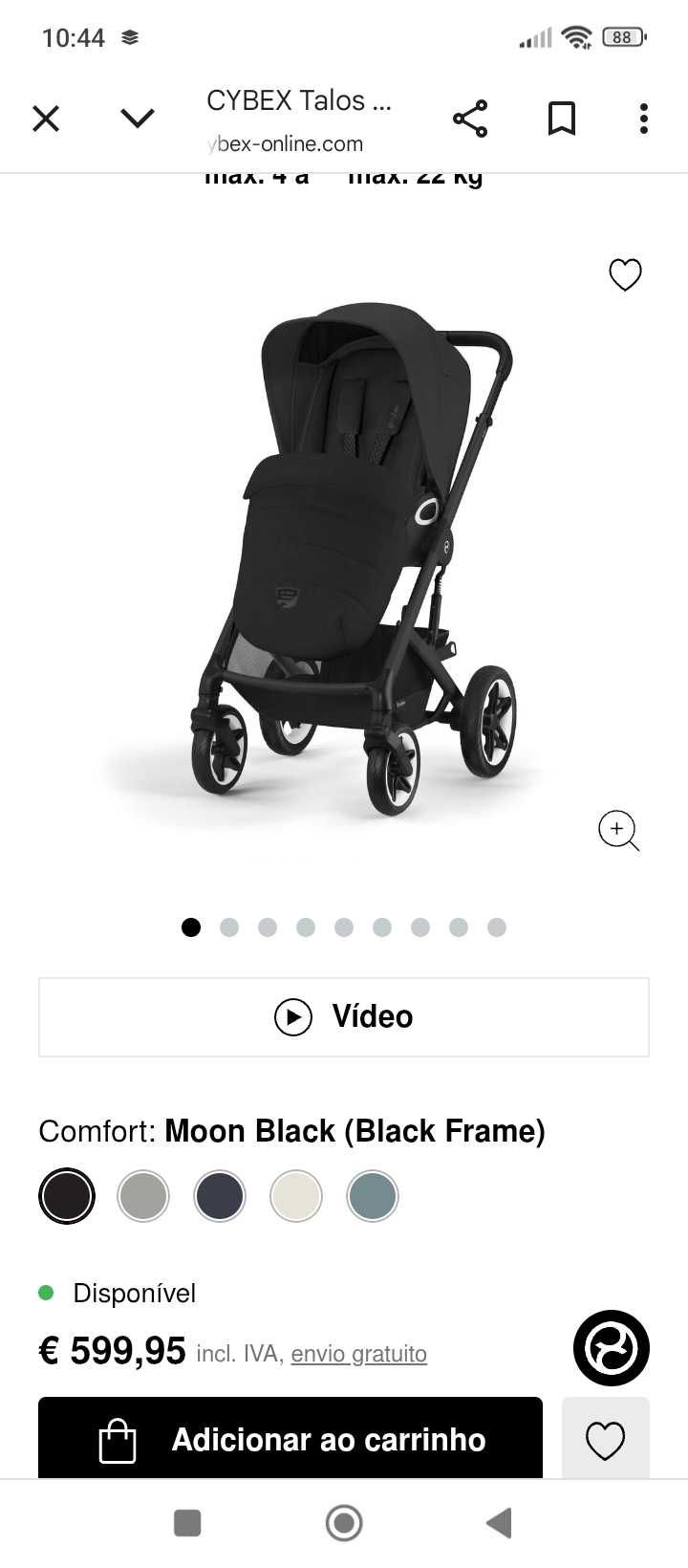 Carrinho de bebe com babycoque