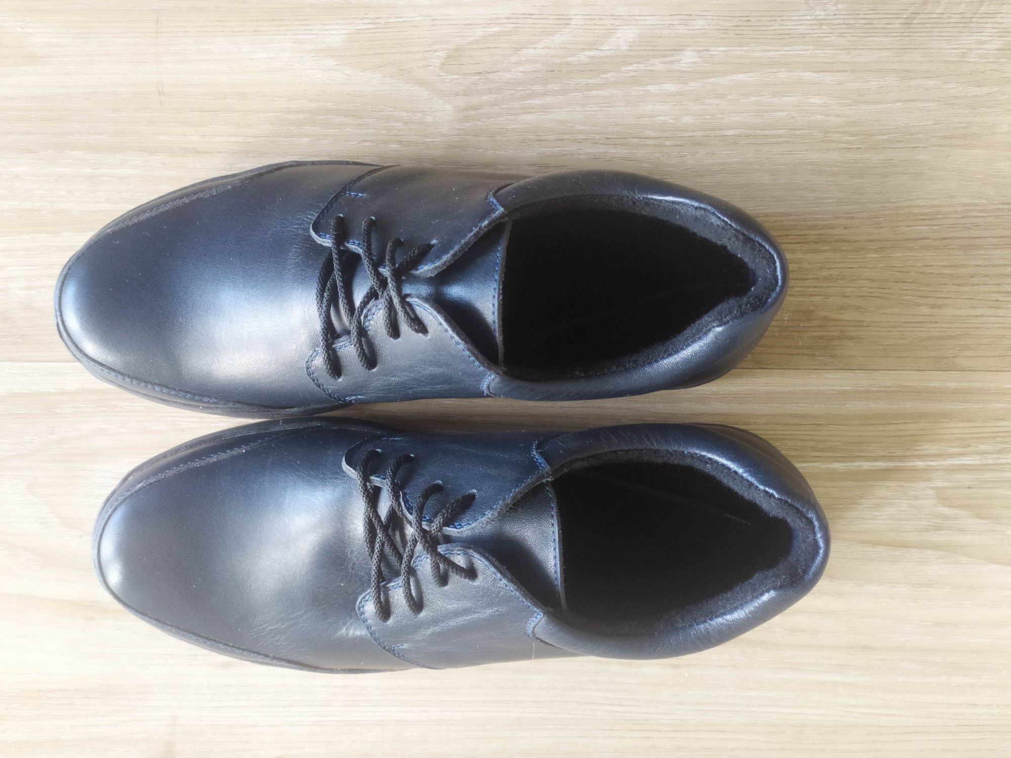 Новые мужские ботинки р. 41 темносиние натуральная кожа